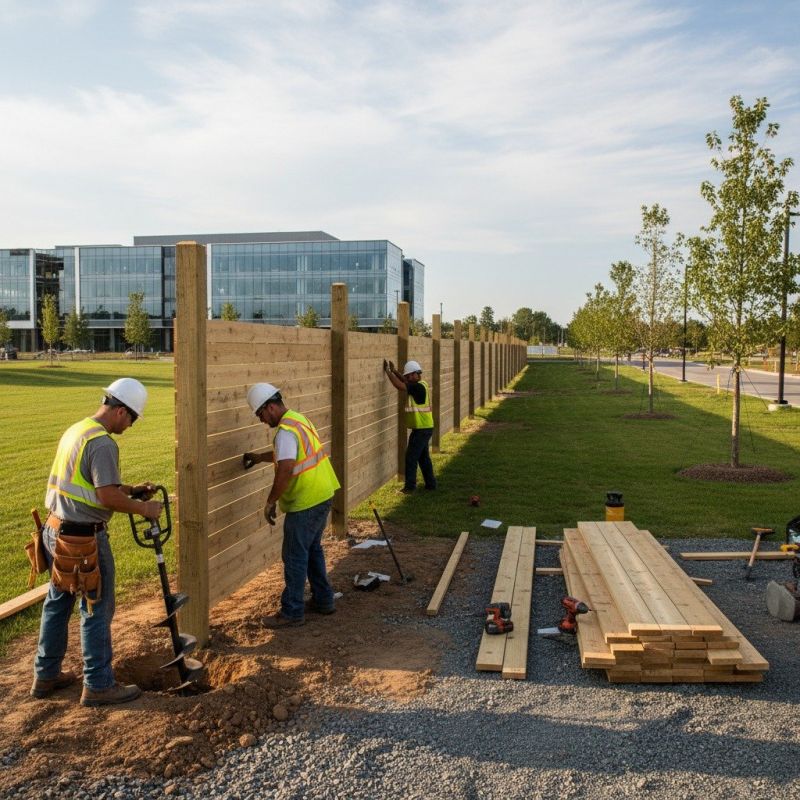 Wood Fence Installation detail